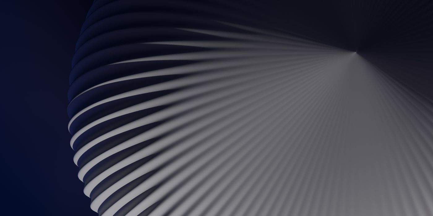 Abstract 3D visualization representing contractor timeline tracking