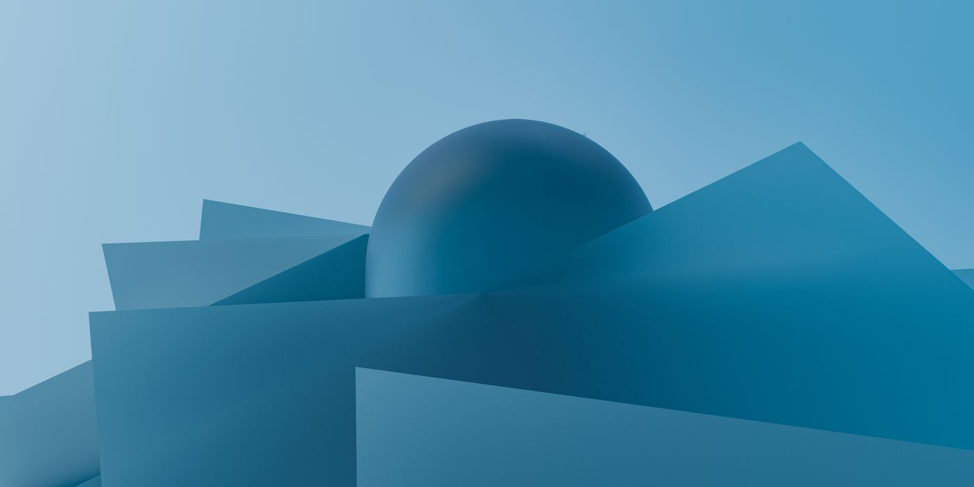 Abstract 3D visualization representing governance and audit structure
